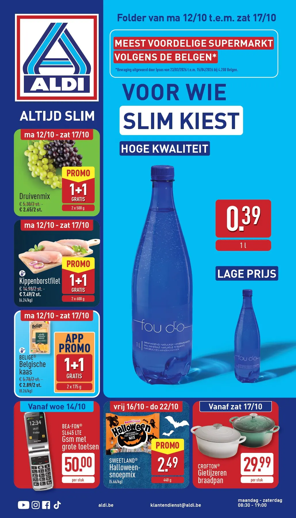 Voorpagina van de ALDI folder
