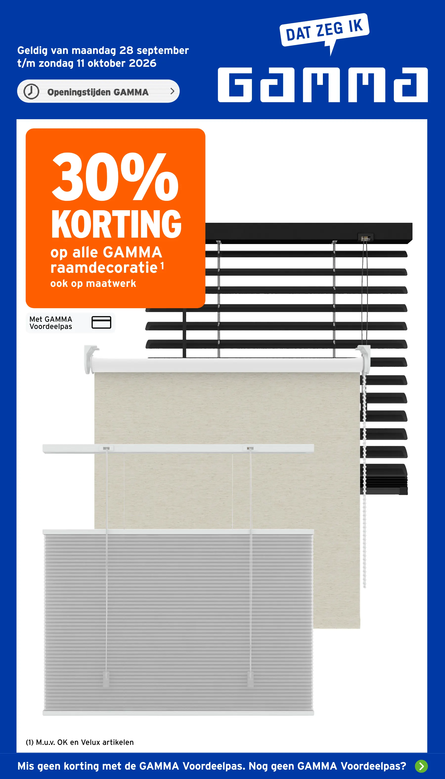 Voorpagina van de Gamma folder