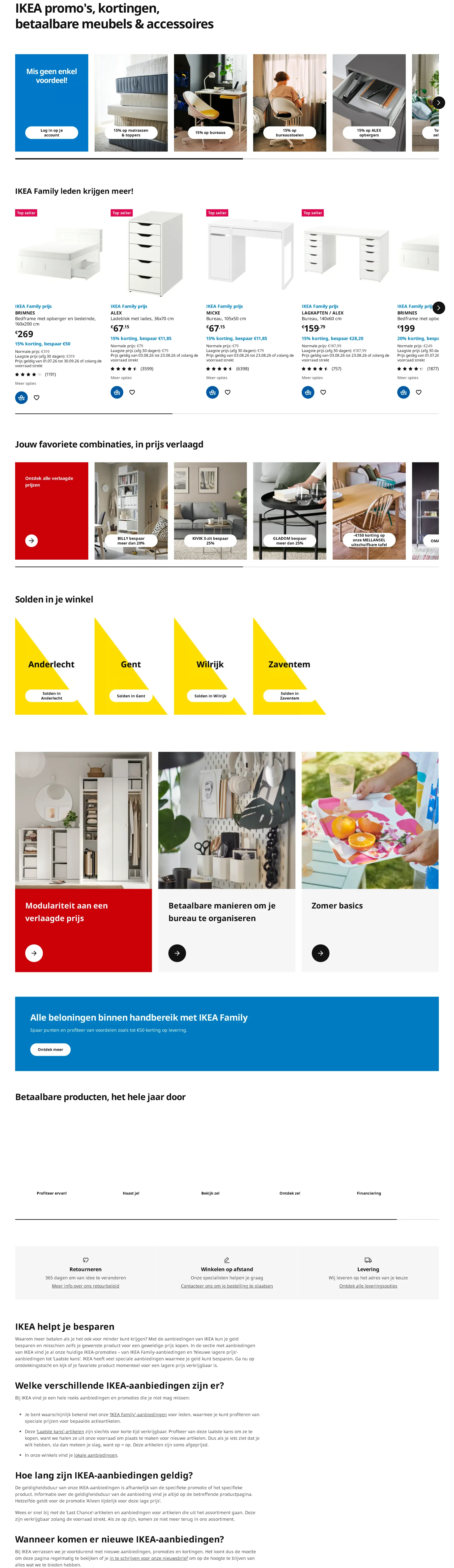 Voorpagina van de IKEA folder