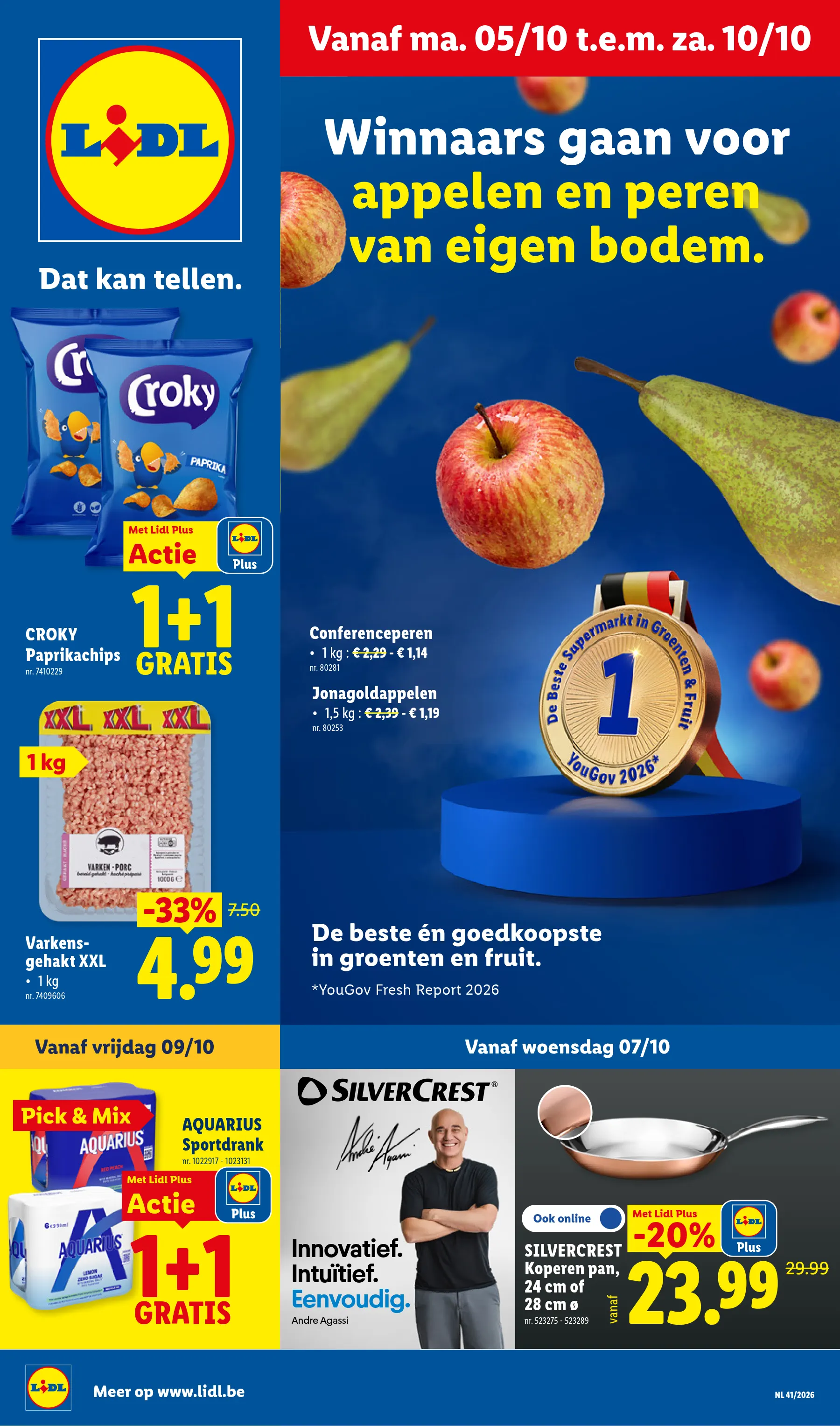 Voorpagina van de Lidl folder