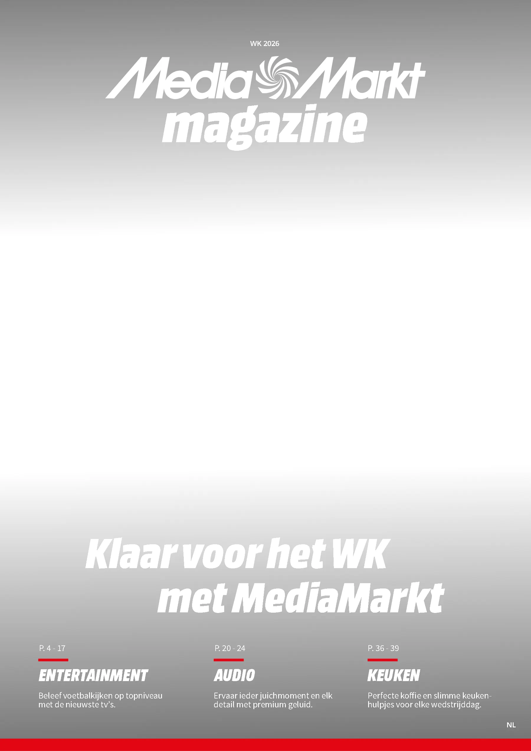 Voorpagina van de MediaMarkt folder
