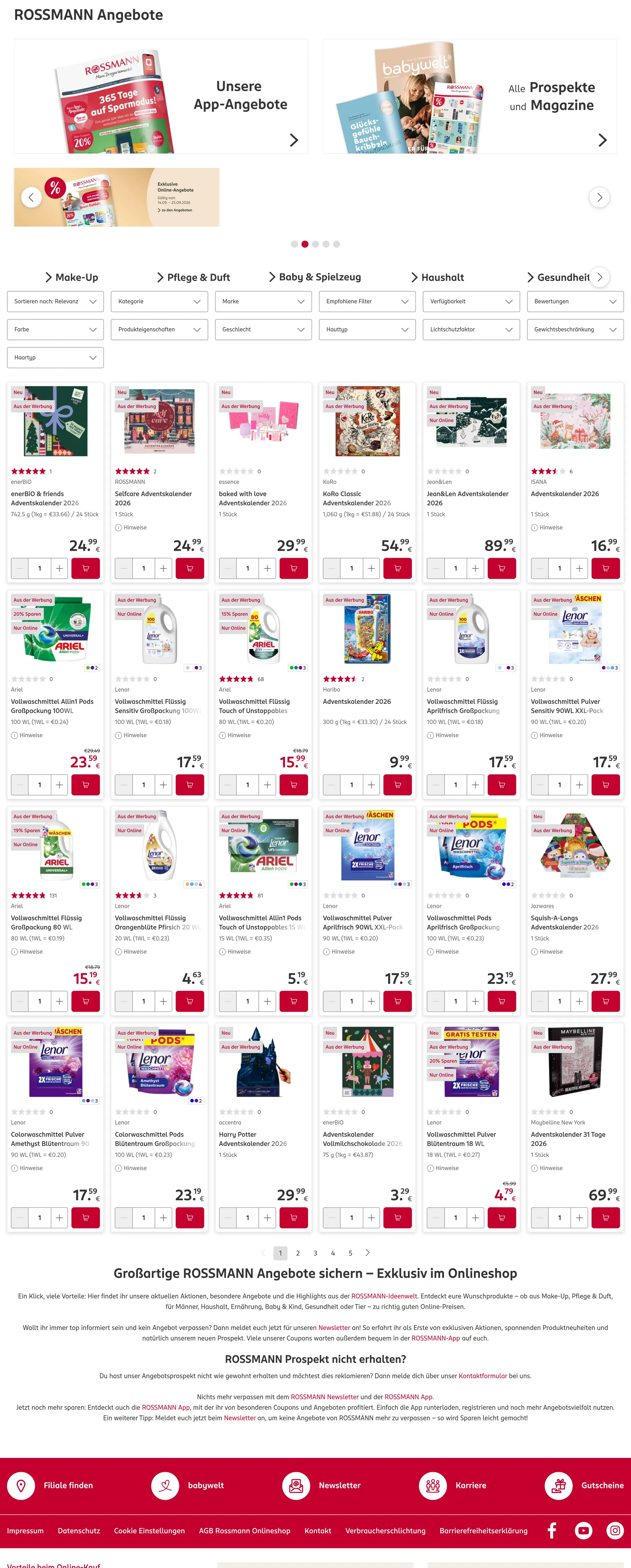 Rossmann folder pagina 1