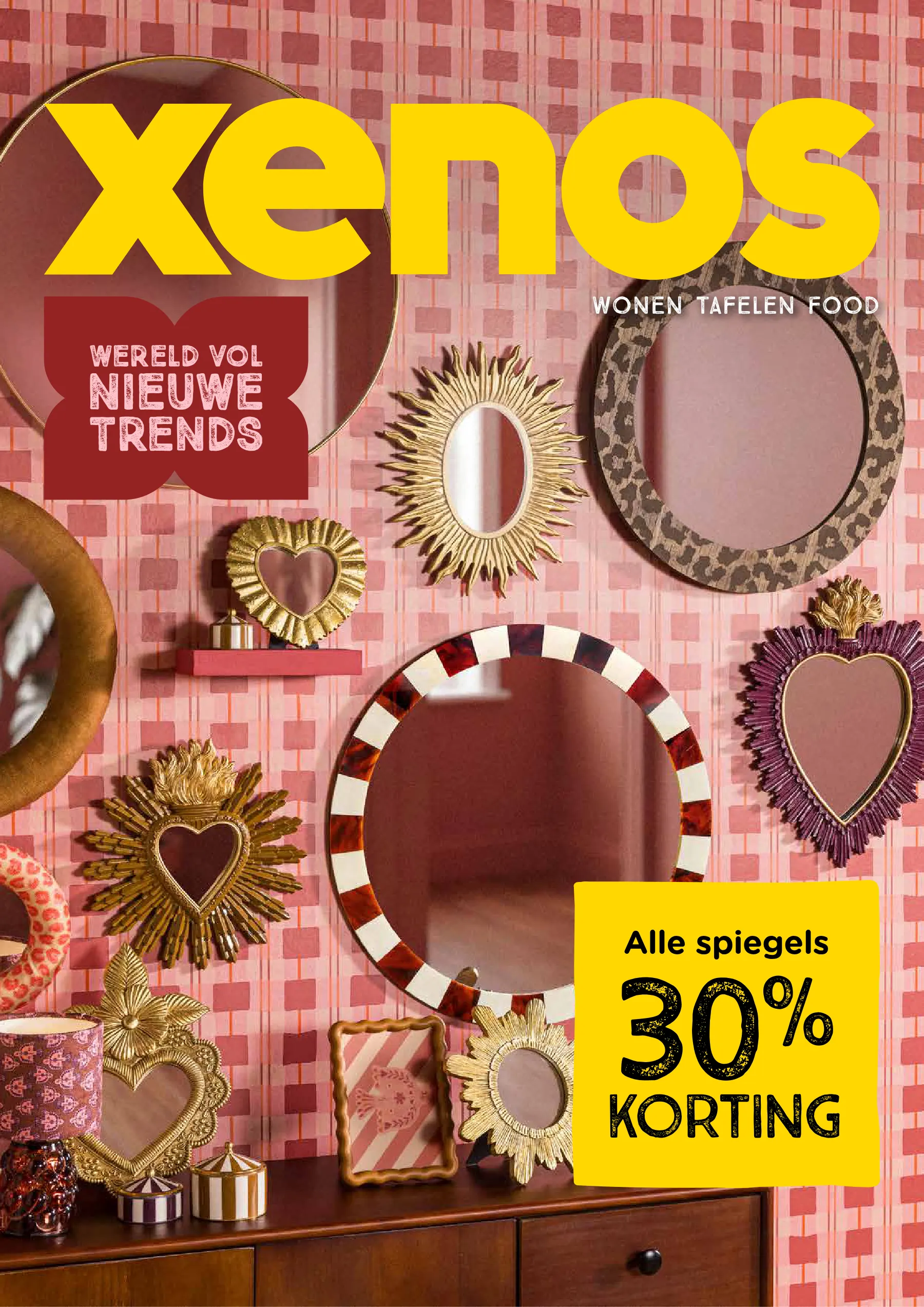 Voorpagina van de Xenos folder